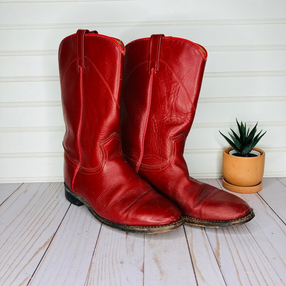 Dan Post Red Ankle Boots